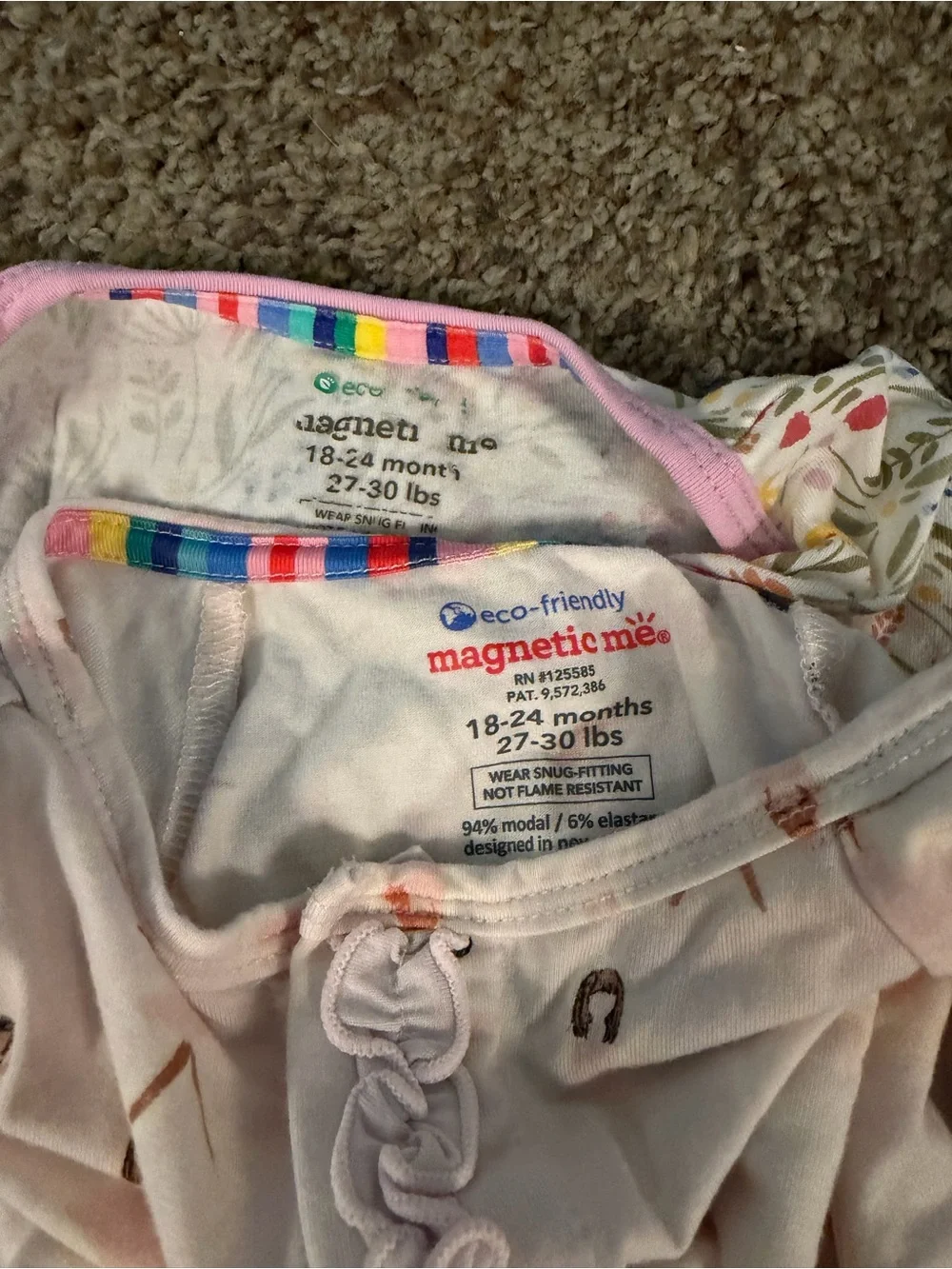 4 magnetic me sleepers 18-24 months